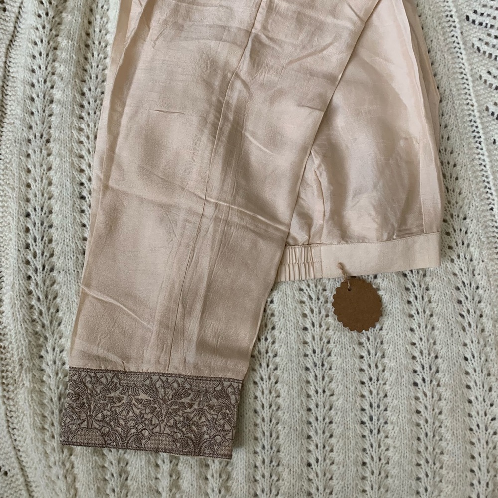 Sapphire silk pants